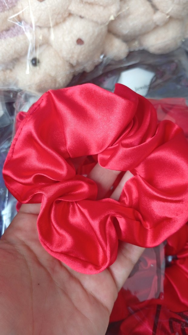 Kırmızı Elastik Saten Toka - Görsel 3