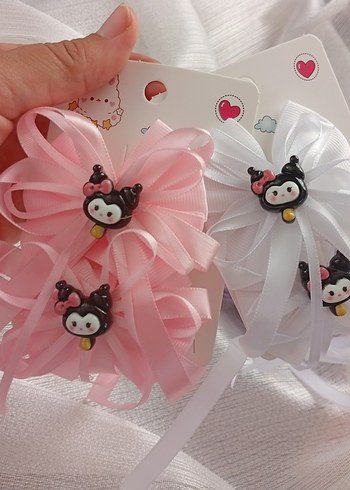 Kuromi Kurdeleli Çocuk Toka Seti - Görsel 2