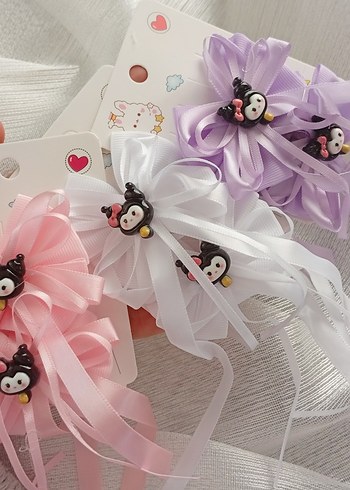 Kuromi Kurdeleli Çocuk Toka Seti - Görsel 3