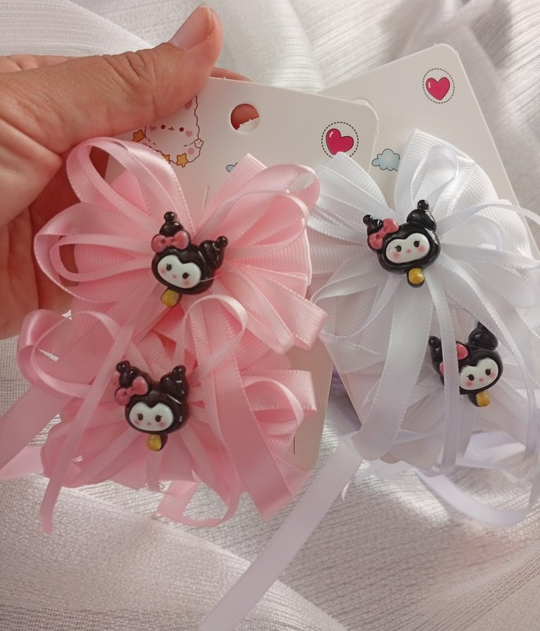 Kuromi Kurdeleli Çocuk Toka Seti - Görsel 2