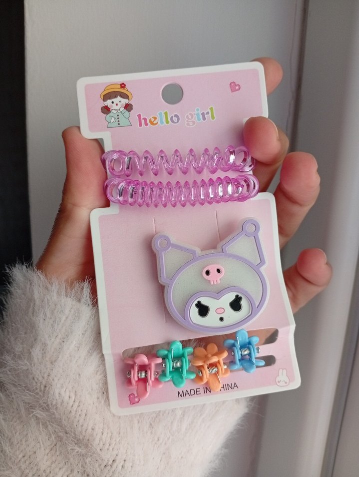 Kuromi Saç Aksesuar Seti - Görsel 2