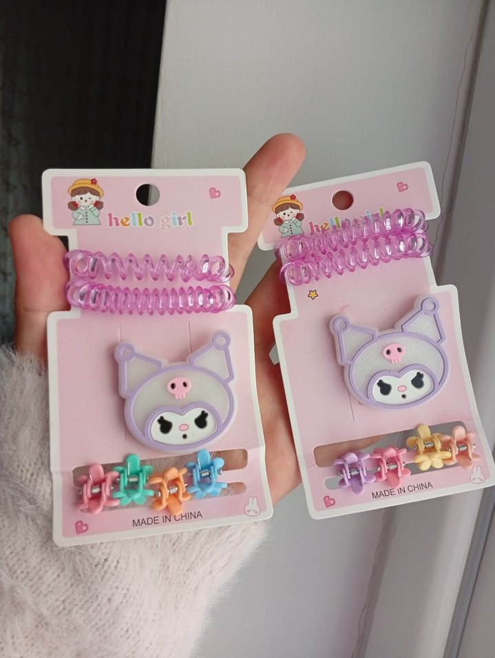 Kuromi Saç Aksesuar Seti - Görsel 3