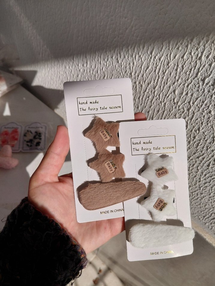 Bohem Tarzda Bebek Kadife Bebek Toka Seti - Görsel 2