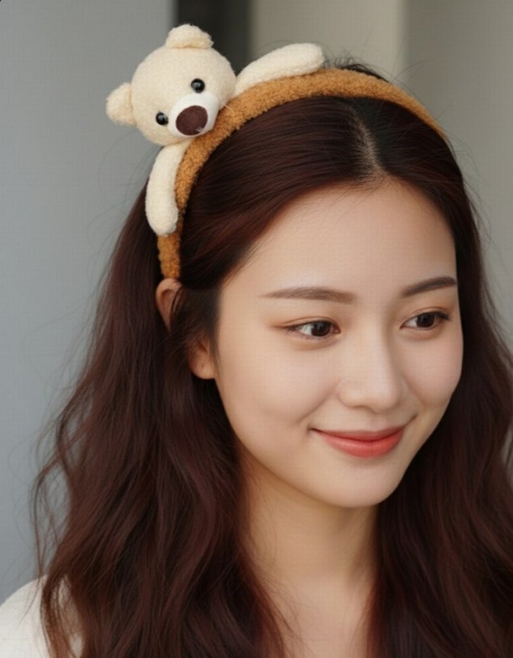 Peluş Ayıcık Detaylı Çocuk Taç - Görsel 2