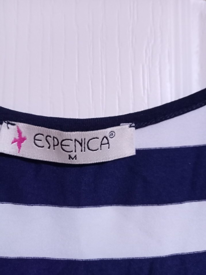 Çizgili Mavi Midi Kadın Elbise - Görsel 2