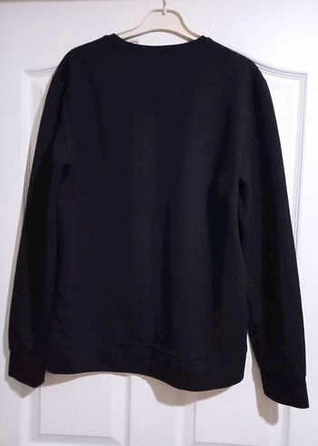 Siyah Kadın Sweatshirt Uzun Kollu Basic - Görsel 3