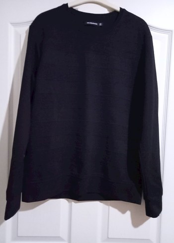 Siyah Kadın Sweatshirt Uzun Kollu Basic - Görsel 6