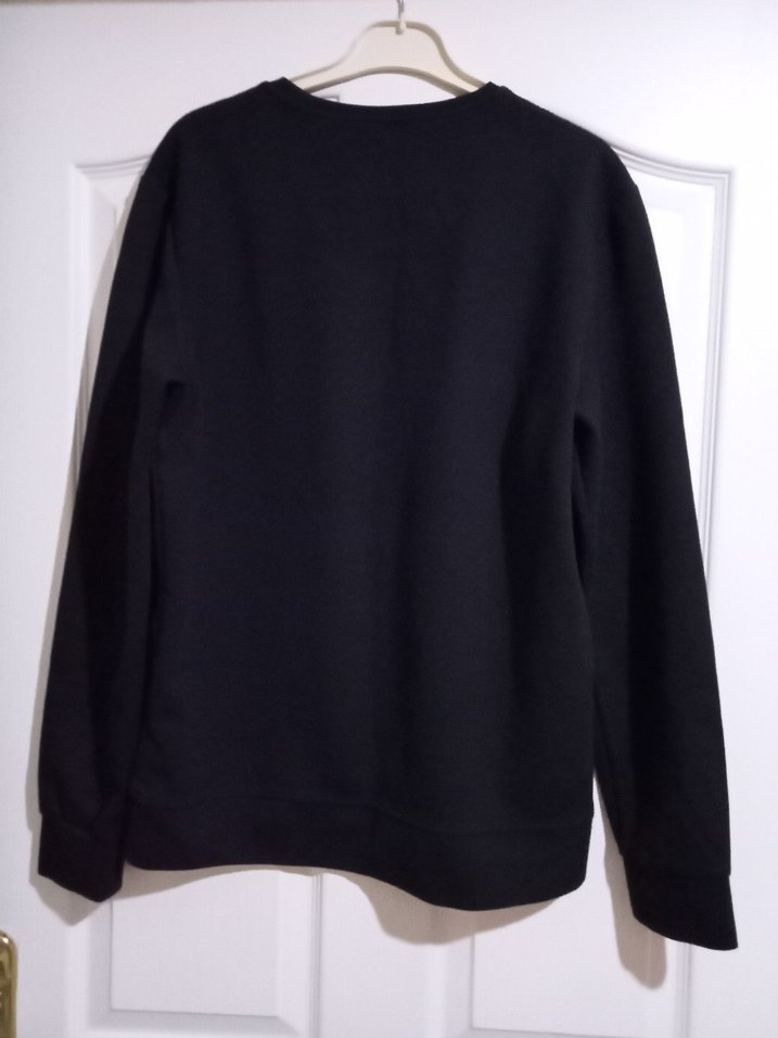 Siyah Kadın Sweatshirt Uzun Kollu Basic - Görsel 3