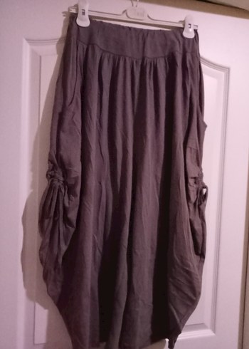 Bohem Tarz Uzun penye kumaş şalvar - Görsel 3