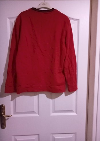Erkek Kırmızı Uzun Kollu Sweatshirt - Görsel 2
