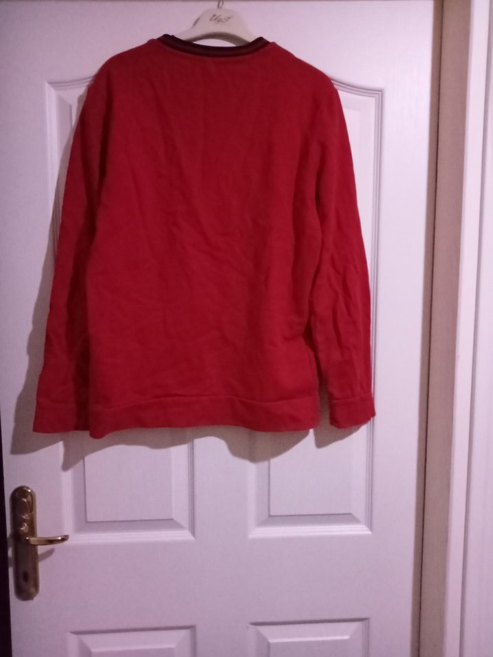 Erkek Kırmızı Uzun Kollu Sweatshirt - Görsel 2