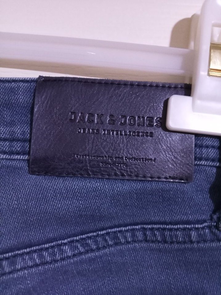 lacivert Düğmeli Erkek Denim Pantolon - Görsel 4