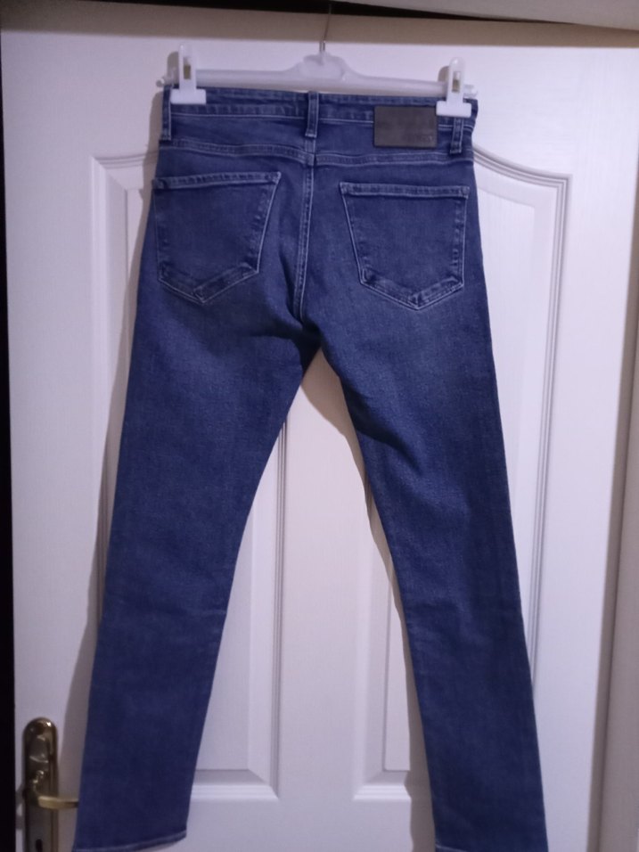 Erkek Lacivert Kot Pantolon - Görsel 2