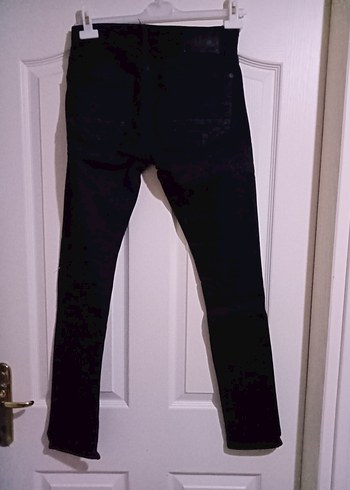 Erkek Siyah Regular Fit Denim Jean - Görsel 3