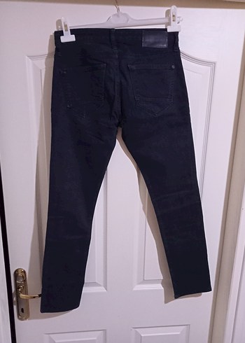 Erkek Siyah Düğmeli Regular Fit Jean - Görsel 3