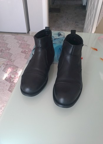 Erkek Siyah Deri Bot - Görsel 6