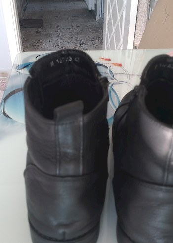 Erkek Siyah Deri Bot - Görsel 12