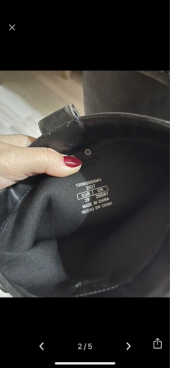 Bershka Bershka antrasit çizme
