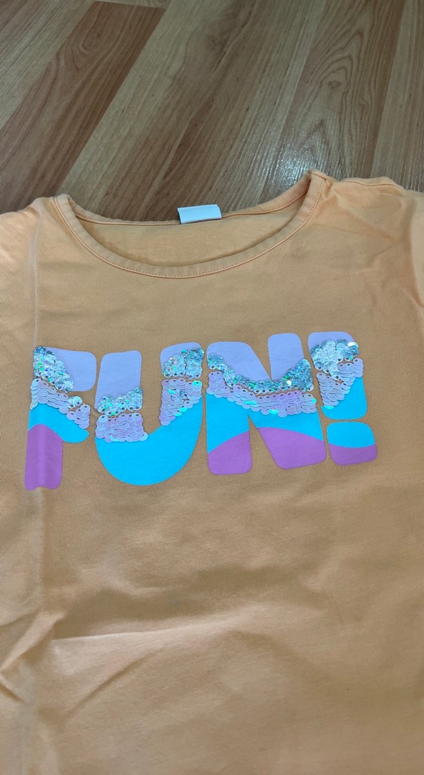 Kız Çocuk Camel Renkli Baskılı Tişört - Görsel 3