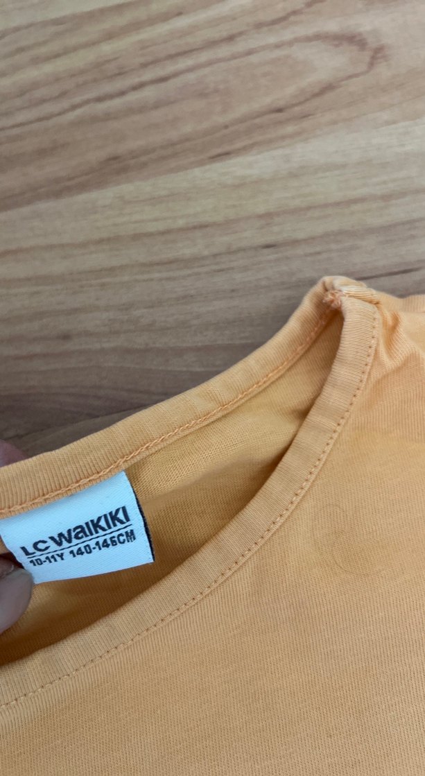 Kız Çocuk Camel Renkli Baskılı Tişört - Görsel 4