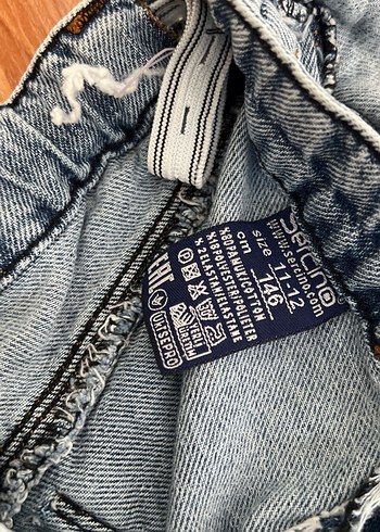 Kız çıcuk Düğmeli Mini Kot Şort etek - Görsel 4