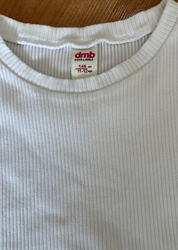 Beyaz kız Çocuk crop tişört - Görsel 3