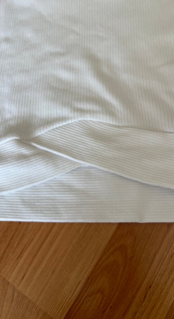 Beyaz kız Çocuk crop tişört - Görsel 4