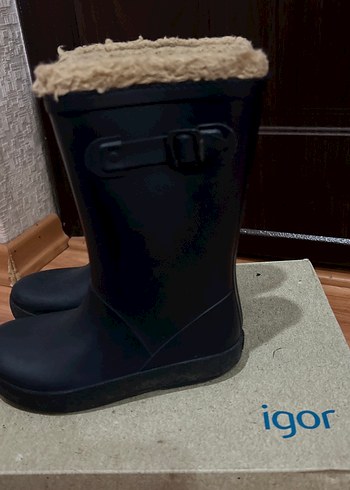 İgor lacivert  erkek çocuk içi kürklü  Yağmur Çizmesi - Görsel 3