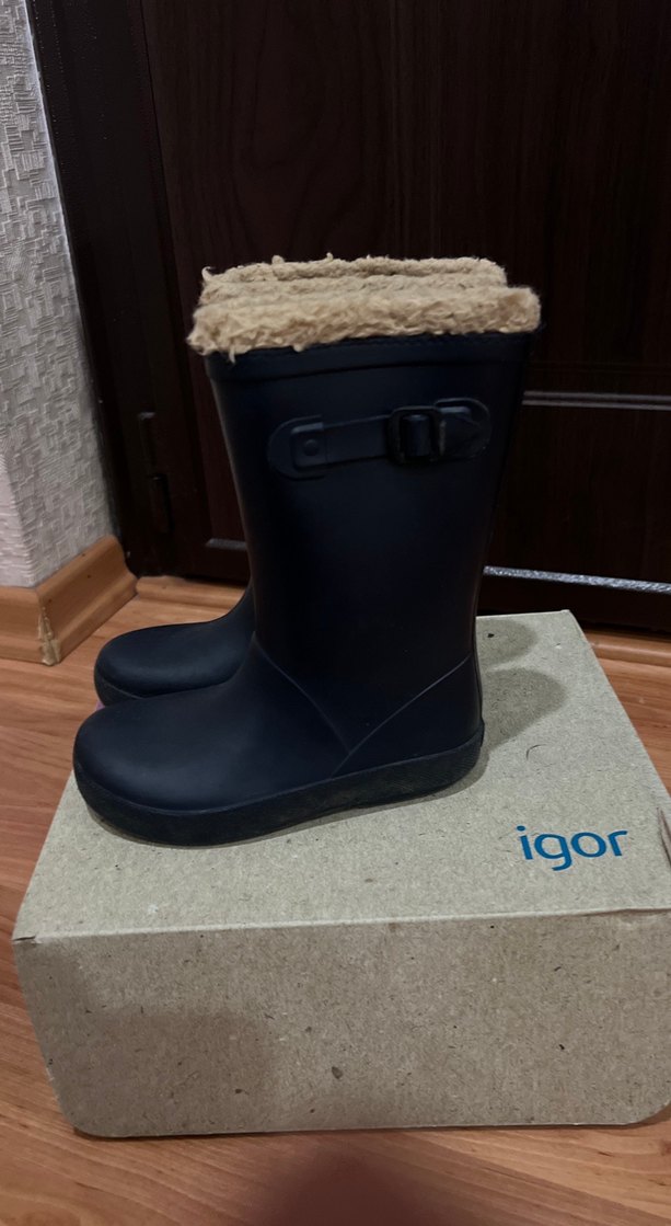 İgor lacivert  erkek çocuk içi kürklü  Yağmur Çizmesi - Görsel 2