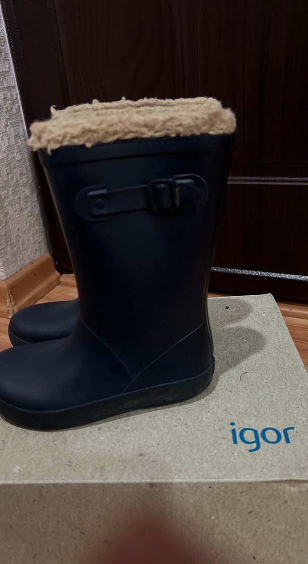 İgor lacivert  erkek çocuk içi kürklü  Yağmur Çizmesi - Görsel 3