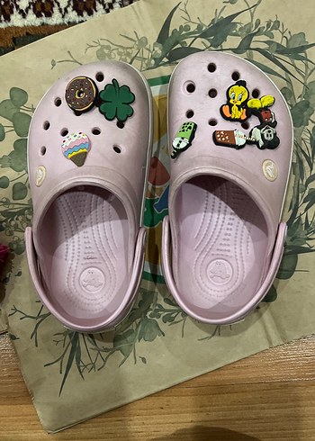 Crocs orijinal  Pembe Kız çocuk terlik - Görsel 7