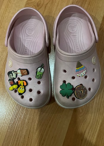 Crocs orijinal  Pembe Kız çocuk terlik - Görsel 4