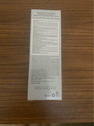 Beden Dermaction plus jel güneş kremi eski çok beğenilen formülasyon