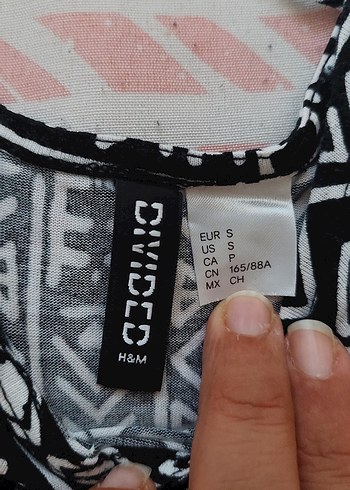 H&M Siyah Desenli Bohem İnce Askılı Tulum