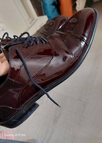 Bordo Parlak Modern Klasik Erkek Ayakkabı - Görsel 2
