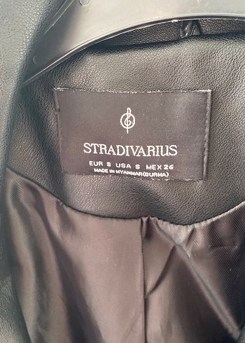 Stradivarius Siyah Deri Ceket