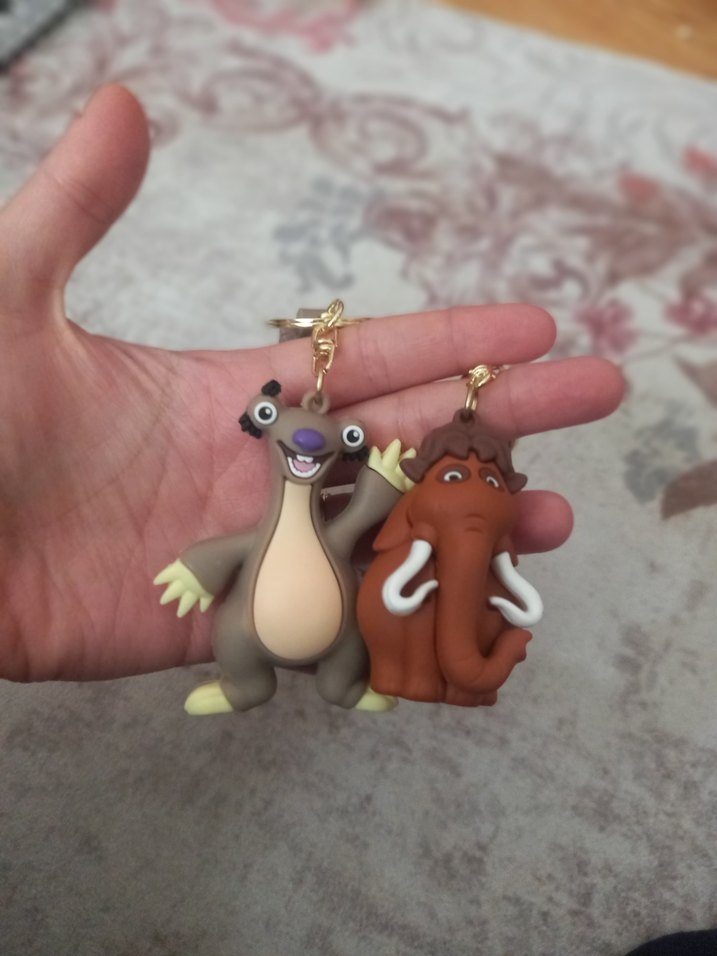 Renkli Kabartmalı  Anahtarlık Seti Buz Devri  - Görsel 2