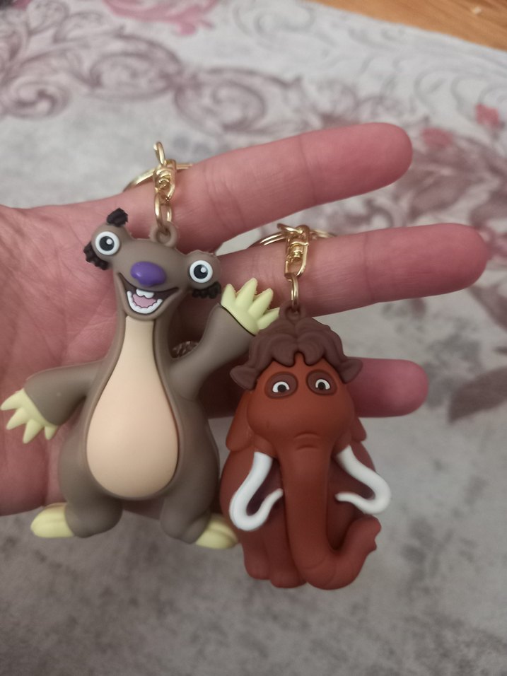 Renkli Kabartmalı  Anahtarlık Seti Buz Devri  - Görsel 5