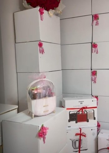 Beyaz Süslü Çeyiz kolileri 60×40 - Görsel 3