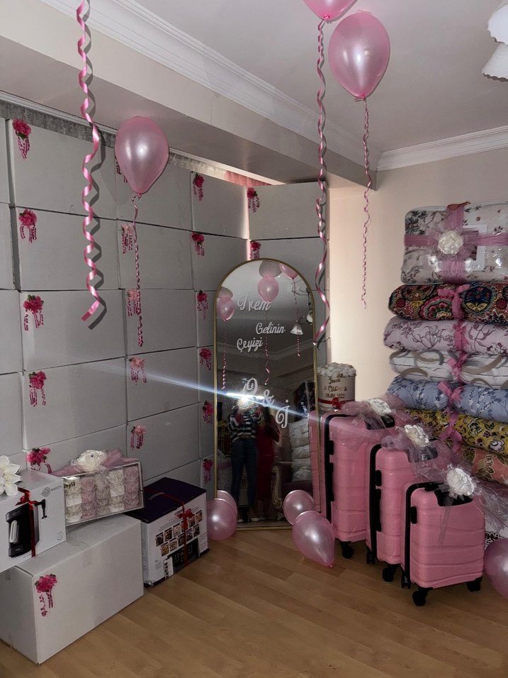 Beyaz Süslü Çeyiz kolileri 60×40 - Görsel 4