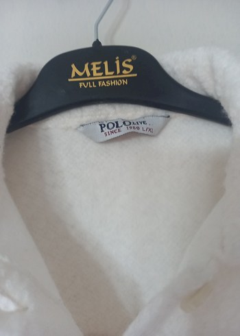 Düğmeli Beyaz Kadın Midi Kışlık Kaban - Görsel 7