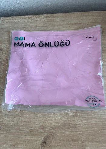 OiOi Pastel Pembe Bebek Mama Önlüğü