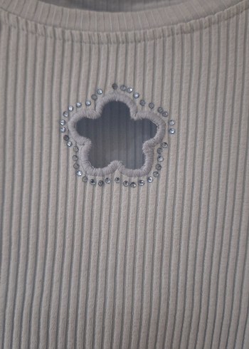 Kız Çocuk mavi Baskılı Kısa Kollu Tişört - Görsel 3