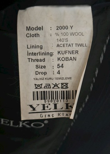 Lacivert Erkek Kumaş Ceket, Düğmeli, Ofis - Görsel 8