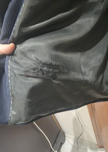 Lacivert Erkek Kumaş Ceket, Düğmeli, Ofis - Görsel 4