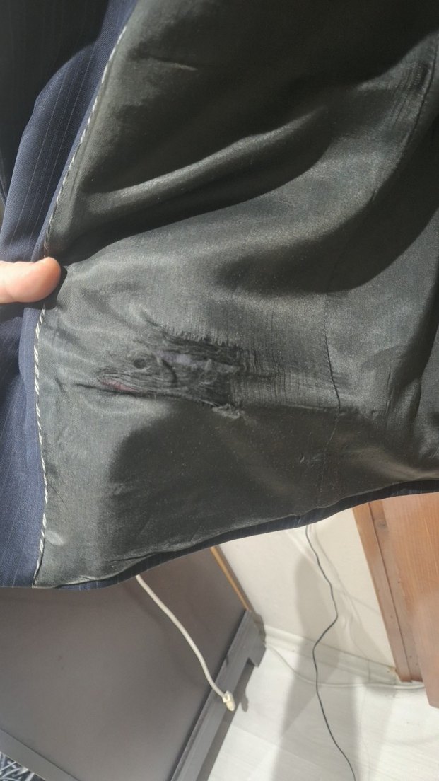 Lacivert Erkek Kumaş Ceket, Düğmeli, Ofis - Görsel 4