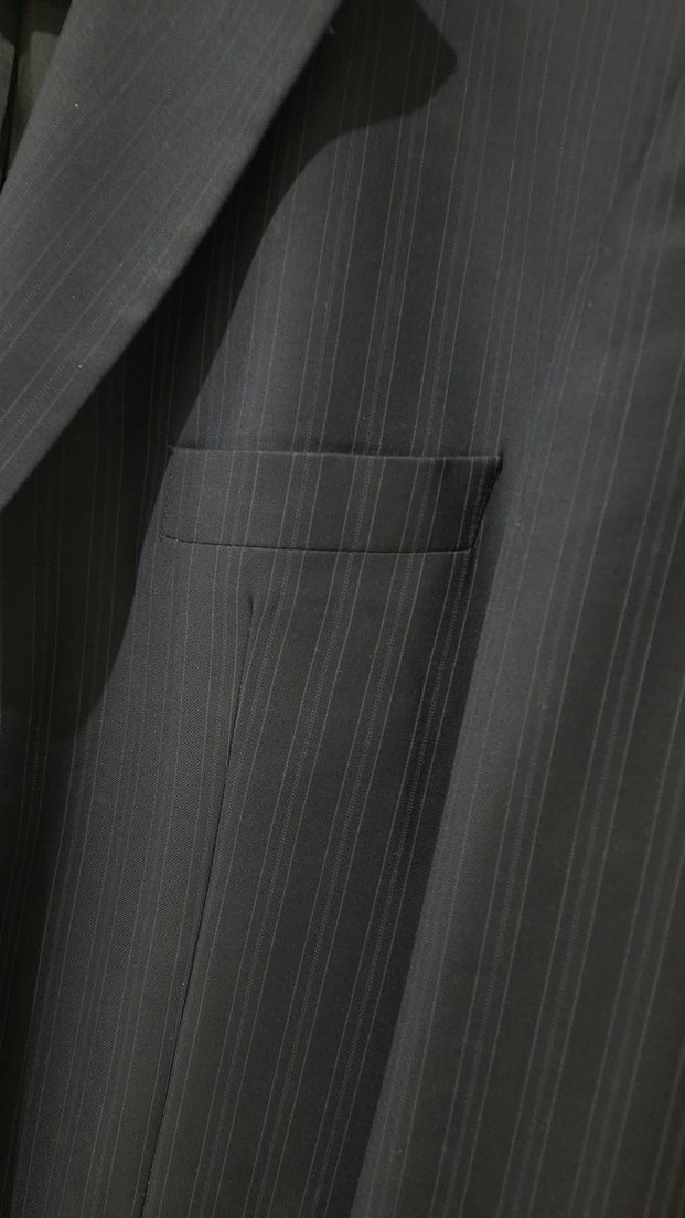 Lacivert Erkek Kumaş Ceket, Düğmeli, Ofis - Görsel 3