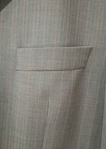 Gri Erkek Ofis Takım Elbise Ceket - Görsel 3