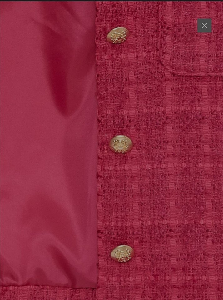 pembe düğmeli Kadın Ceket - Görsel 3