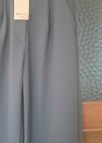 Kadın Likralı Cırt Kapama antarsit Palazzo Pantolon - Görsel 3